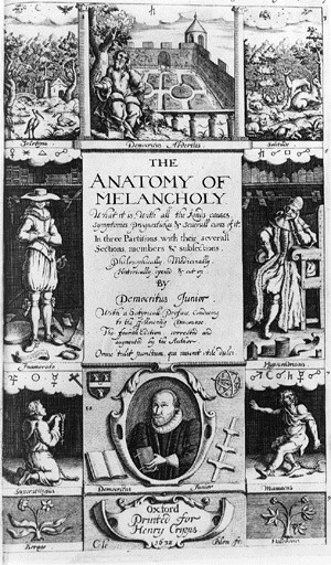 Robert Burton en su The Anatomy of Melancholy (1621)
