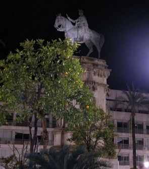 San Fernando en la Plaza Nueva de Sevilla